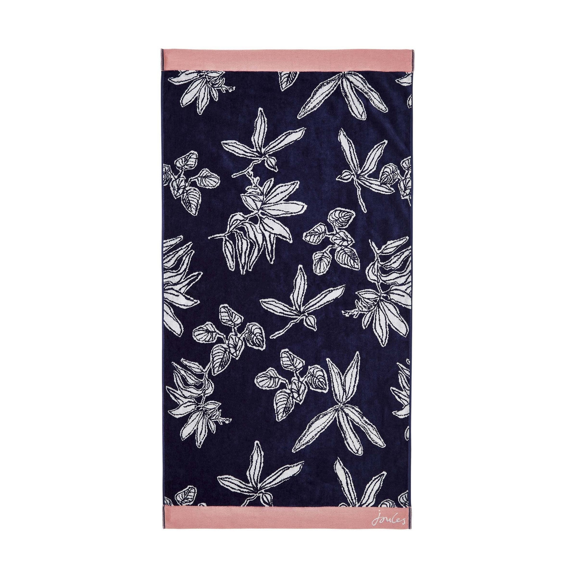 Blue discount floral towels